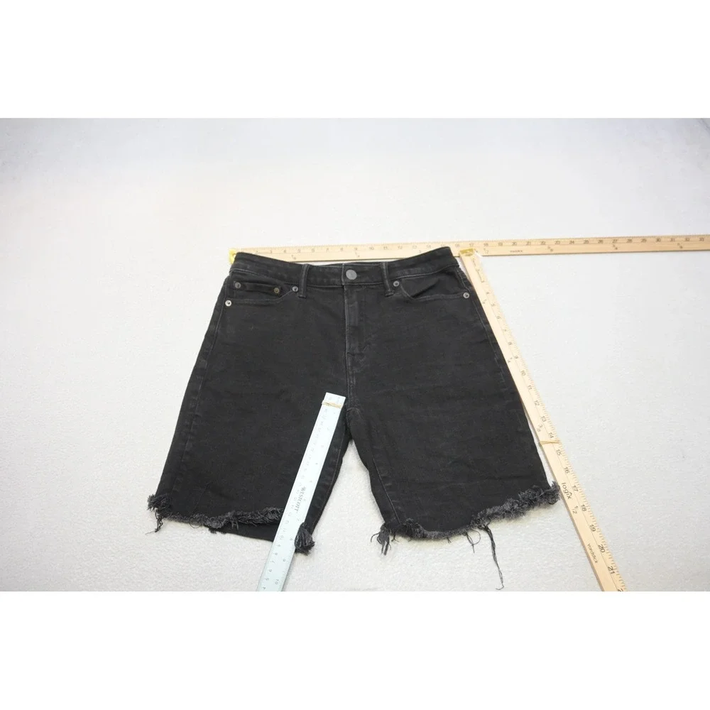 American Eagle Denim Shorts Mens 30 Black Airflex Athletic Raw Hem Excellent
